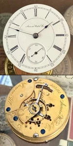 AURORA WATCH Co. 18 size, Open Face, 15 Jewels, No. 135,361 C: 1886 - Picture 1 of 9