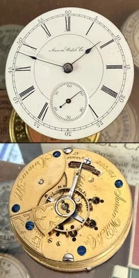 AURORA WATCH Co.  18 size, Open Face,  15 Jewels, No. 135,361 C: 1886 - Image 1 of 4