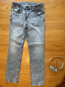 Old Navy Straight Built-In Flex Jeans Herren 34x32 Blau Denim Distressed - Bild 1 von 12