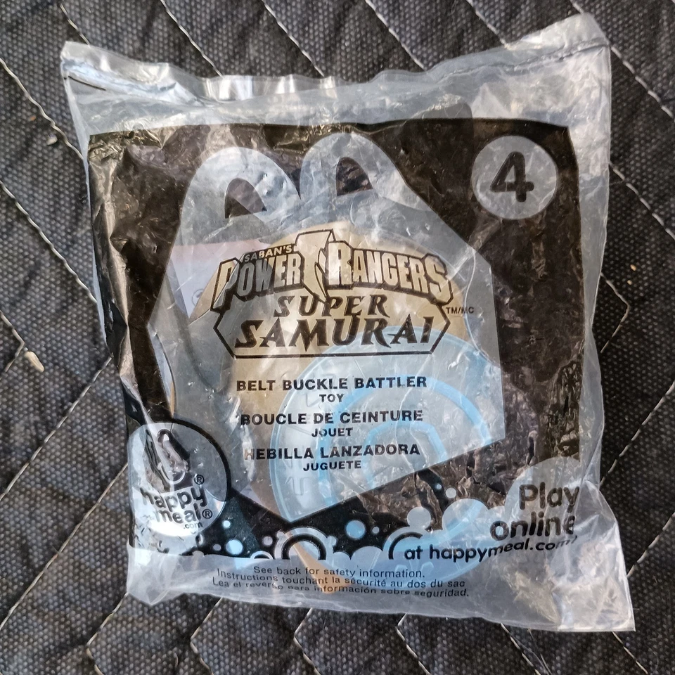 NOVO Power Rangers #4 Cinto Buckler Battler Super Samurai McDonalds Brinquedo de 2012 - Imagem 1 de 1