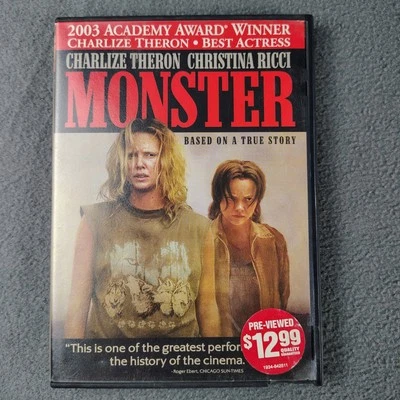 Monster DVD 2003 Academy Award Winner Charlize Theron Christina Ricci USED - Image 1 of 3