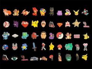 Lot Of 50 Assorted Variety Of Shoe Charms Decoration For Crocs #2314 - Picture 1 of 2