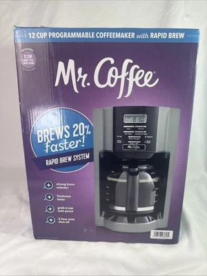 Mr. Coffee 12-Cup Programmable Coffee Maker Rapid Brew Open Box BVMC-EHX33BM-NP - Image 1 of 4