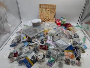 Enorme lote de cuentas para hacer joyas piedra natural vidrio artesanal - Imagen 1 de 12