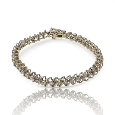 14k White Gold 2.50ctw Brilliant Cut Diamond Tennis Bracelet 7in (KS1020668) - Image 1 of 4