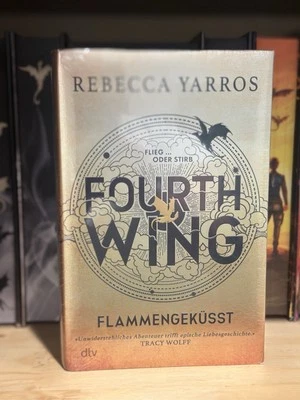 Fourth Wing German Special Edition with Sprayed Edges Sealed FLAMENGEKÜSST - Image 1 of 4