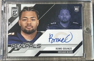 2024 Panini Donruss Elite - Pen Pals Rome Odunze #PAL-ROD Blue Ink (AU, RC) - Picture 1 of 2