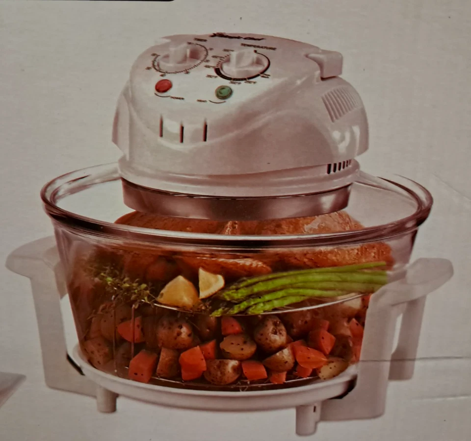 Magic Chef 3 Gallon EWGC12W3 1300 Watt Glass Bowl Convection Oven NEW OPEN BOX - Image 1 of 4