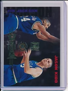 Tarjeta Mavericks Jason Kidd Jim Jackson 1995 Stadium Club Tándem 1er día emisión - Imagen 1 de 2