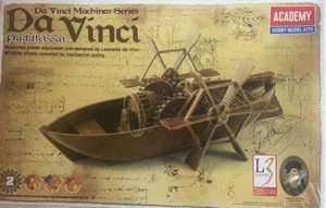 Academy Model Kit #18130 Da Vinci Paddleboat New Mechanical spring - Picture 1 of 12