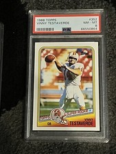 PSA 8 FOOTBALL CARD 1988 TOPPS VINNY TESTAVERDE ROOKIE TAMPA BAY BUCCANEERS