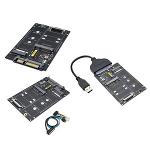 SATA22Pin Male to mSATA/M.2 NGFF SATA Card Replaces Parts Durable Riser Adapter - Afbeelding 1 van 4