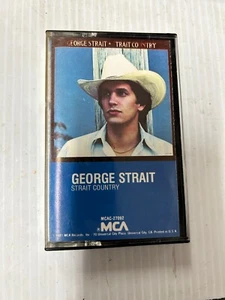 George Strait Strait Country (Cassette, 1981 MCA) (fc109-1/b1703) - Picture 1 of 5