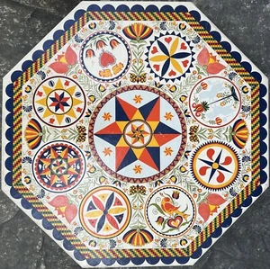 Vtg 1971 Springbok Okta-Puzzle jigsaw Pennsylvania Dutch Hex Signs COMPLETE - Picture 1 of 7