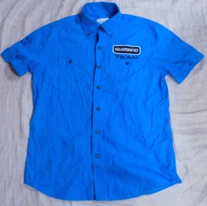 Camisa De Colección Shimano Racing Team Manga Corta Botón Talla Grande Adulto - Imagen 1 de 2