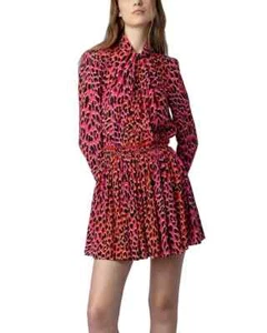 ZADIG & VOLTAIRE Paris Minikleid Animal Print RYDE Leopard Größe S - Bild 1 von 6