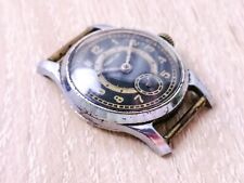 Men's Watch POBEDA Vintage Mechanical Watch Rare Black Dial USSR 1950s Works