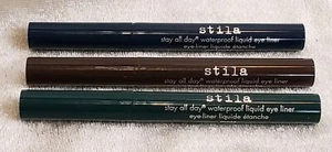 3 Lot STILA Stay All Day Waterproof Liquid EyeLiner MIDNIGHT MOSS D BROWN mini - Picture 1 of 4