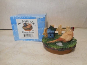 Pheasant Candle Topper Our America NEW - Picture 1 of 4