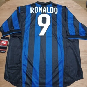 Inter Milan Ronaldo #9 XL Size Authentic Brand New w/ Tags Football Shirt - Picture 1 of 8
