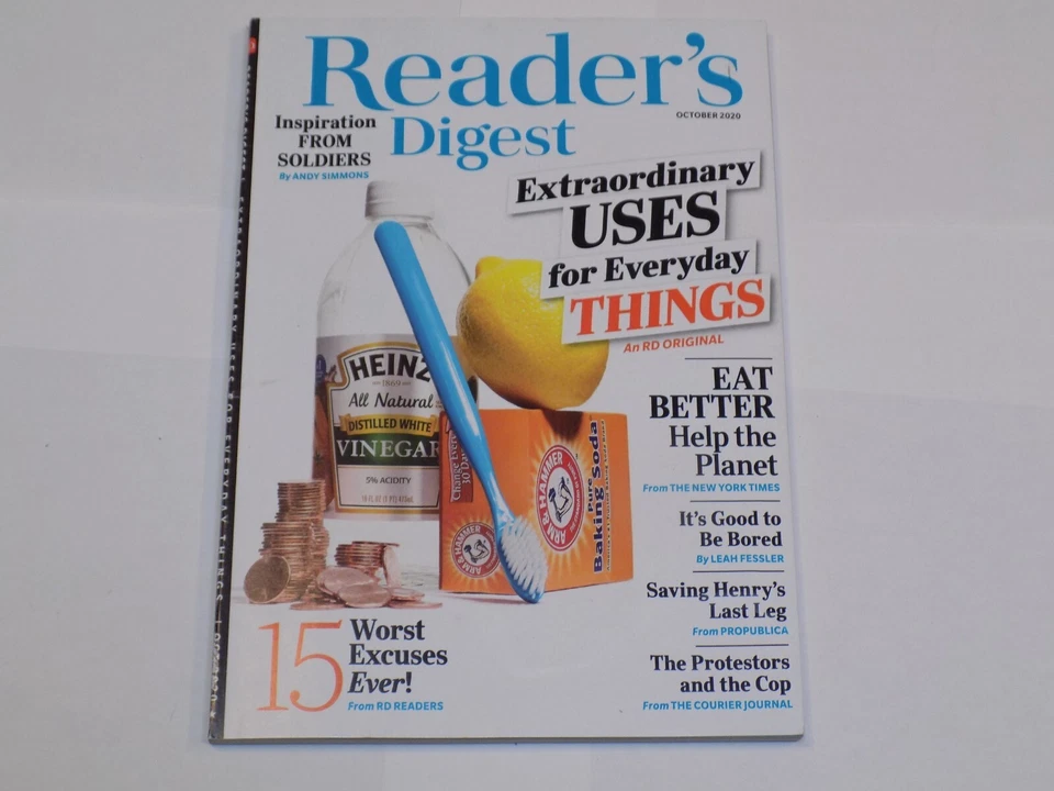 Reader's Digest Magazine Oct 2020 Extraordinary Uses for Everyday Items Bored + - Image 1 of 1