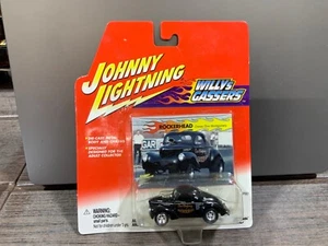 JOHNNY LIGHTNING WILLYS GASSERS ROCKERHEAD BLACK - Picture 1 of 1