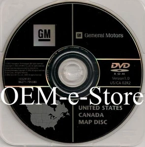 2003 2004 2005 2006 Chevrolet Avalanche Suburban Tahoe Navigation DVD US CAN Map - Picture 1 of 2