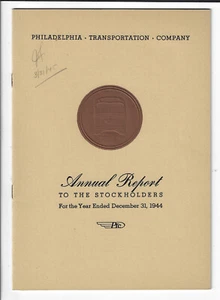 1944 Philadelphia Transportation Company Annual Report - Picture 1 of 2