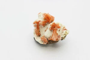 Heulandit stufe mit Spitzen aus Indien Orange Sammeln Mineralien Heilstein Deko - Picture 1 of 1