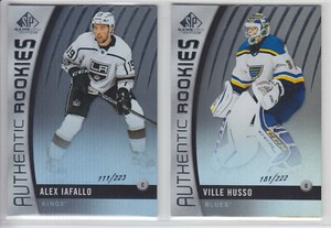2017-18 UD SP GAME USED RC AUTHENTIC RAINBOW ROOKIES 86-185 U PICK FINISH SET