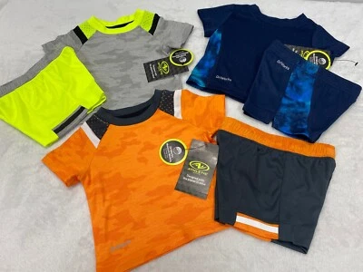Boy Shorts Sets 6 Pieces Spring Summer Size 0/3M Athletic Works Lot Of 3 Outfits - Image 1 of 4