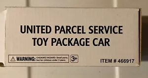 UPS United Parcel Service Pull Back Action Package Car Delivery Truck NIB - Picture 1 of 6