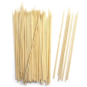 200Pcs Bamboo Wooden Skewers Sticks 12in Wood BBQ Shish Kabob Fondue Party Grill - Picture 1 of 1