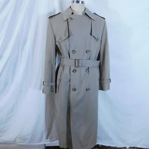 Gabardina de colección Christian Dior Monsieur 40R beige forro de lana extraíble para hombre - Imagen 1 de 13