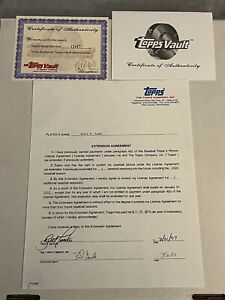 Brett Tomko 1997 Topps Baseball RC Auto Contract Original Signed Cincinnati Reds