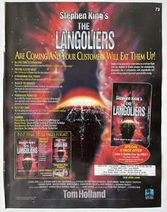 Vintage 90s Video Store VHS Rental Print Ad - The Langoliers Stephen King Horror - Picture 1 of 3
