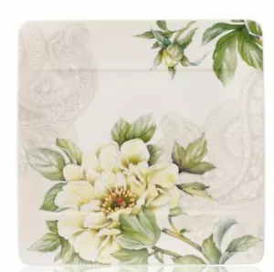 VILLEROY & BOCH QUINSAI JARDÍN PLATO CUADRADO ENSALADA PEONÍA nuevo con etiquetas - Imagen 1 de 2