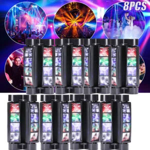 180W 8 LED Spider Moving Head Beam Stage Lighting RGBW DMX Disco Party DJ Lights - Picture 1 of 14