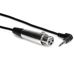 Hosa XVM-110F Camcorder Microphone Cable, XLR3F to Right-angle 3.5 mm TRS, 10 ft - Picture 1 of 3