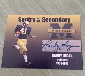 Randy Logan Tk Legacy Michigan Autograph Card 29/50 SS2 - Picture 1 of 2