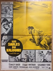 affiche cinéma film LES SABLES DU KALAHARI 60 x 80 cm 1965 - Foto 1 di 1
