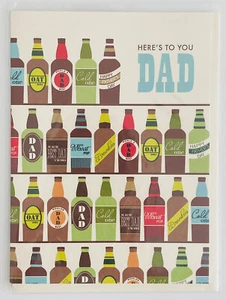 Here's To You Dad! Saludos! Tarjeta de felicitación feliz día del padre, nueva y sobre - Imagen 1 de 2