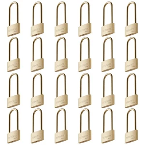 Serrures résistantes aux intempéries avec même clé #31322, Cadenas ressemblant à clé en laiton massif avec... - Photo 1/5
