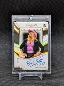 TRISH STRATUS 2023 Panini Immaculate WWE All-Time Greats Autograph Gold #/10 💥 - Picture 1 of 2