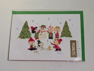 *NEW* Hallmark Signature Peanuts 3D Card Snoopy & Friends With Frosty, Frameable - Picture 1 of 2