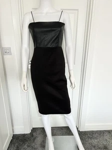 Missguided Women's Black Bodycon Midi Strappy Dress Size 12 - Picture 1 of 15