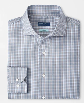 NUEVA PETER MILLAR L/S CROWN ABETONE Camisa Tejida Deportiva Algodón, MEDIANA, NUBE DE LLUVIA Foto 1 de 4