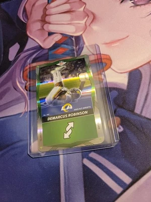 2025 Mattel UNO Elite NFL ALT Jerseys Green Foil Demarcus Robinson Card 148 RAMS - Image 1 of 2