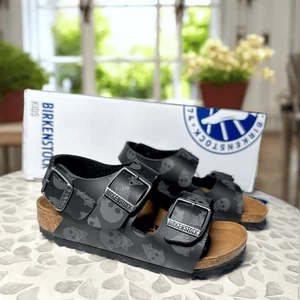 Birkenstock Milano Kids Sandals Mystic Skulls Black Size 26 EU Toddler 8-8.5 NIB - Picture 1 of 13