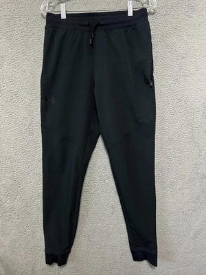 Under Armour Men's Fitted Joggers Size Medium Black Heatgear Sportstyle Elite - Image 1 of 4